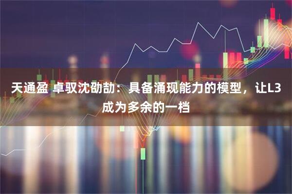 天通盈 卓驭沈劭劼：具备涌现能力的模型，让L3成为多余的一档