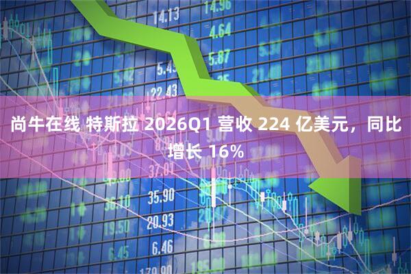 尚牛在线 特斯拉 2026Q1 营收 224 亿美元，同比增长 16%