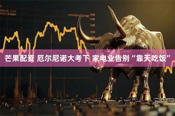 芒果配资 厄尔尼诺大考下 家电业告别“靠天吃饭”