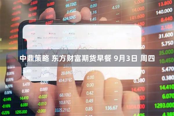 中鼎策略 东方财富期货早餐 9月3日 周四